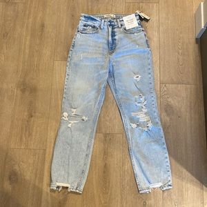 Abercrombie: Curve Love Ankle Straight Ultra High Rise, Size 27 - NEW